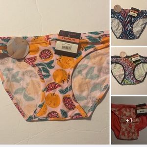 💜 Bundle of 4pairs Women’s No Boundaries  Seamless Bikini Panties